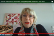 Vidéo de l'intervention de Joëlle Hours sur le futur planétarium de Pont-de-Claix lors du conseil métropolitain du 12 mars 2021