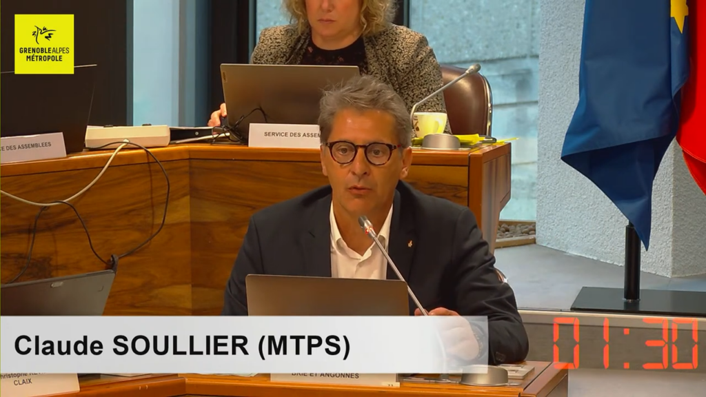 Claude Soullier Compte administratif de Grenoble ALpes métropole